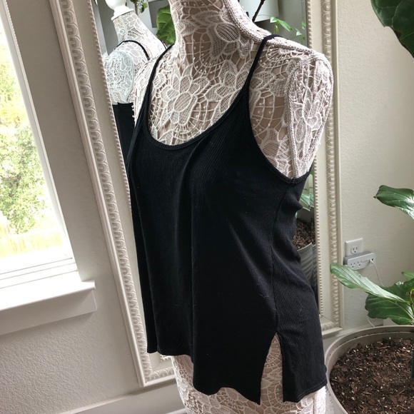 Black Ribbed Tank - Picture 2 of 4